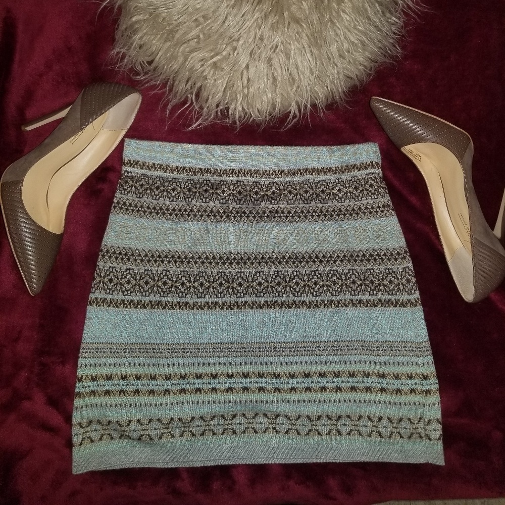 Tribal Print Mini Skirt